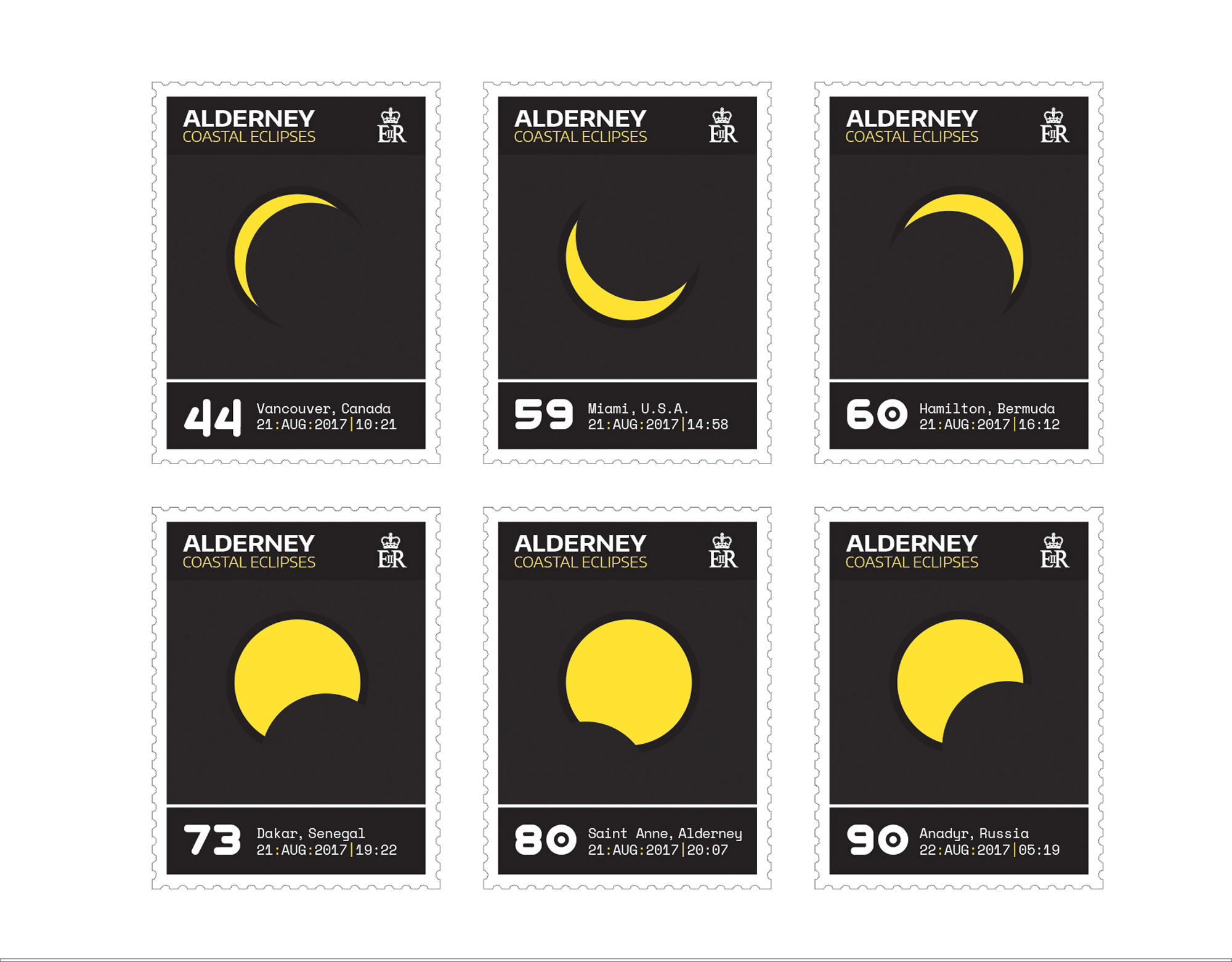Set of 6 Stamps